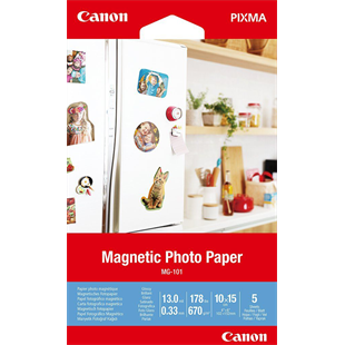 Canon MG-101 Magnetisches Fotopapier 10*15cm 5 Blatt