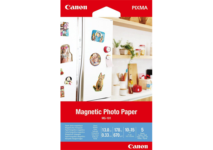 Canon MG-101 Magnetisches Fotopapier 10*15cm 5 Blatt