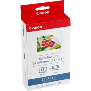 Canon KC-18IF 18x Sticker 54mm*86mm
