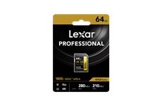 Lexar 1800x UHS-II SDXC 64GB Gold