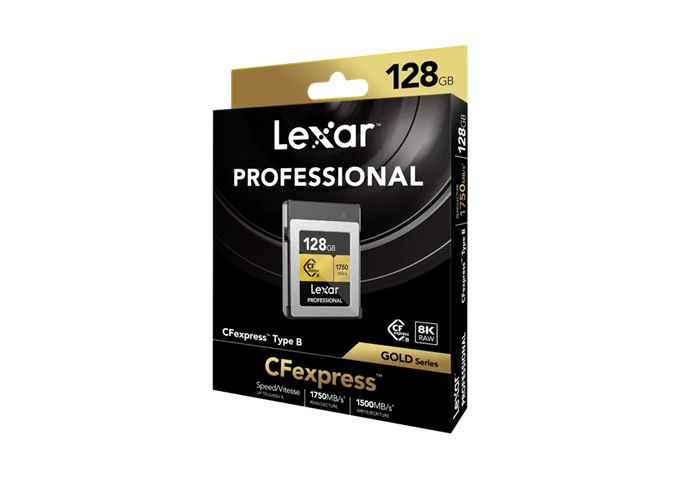 Lexar 1750MB/s CFexpress B 128GB gold