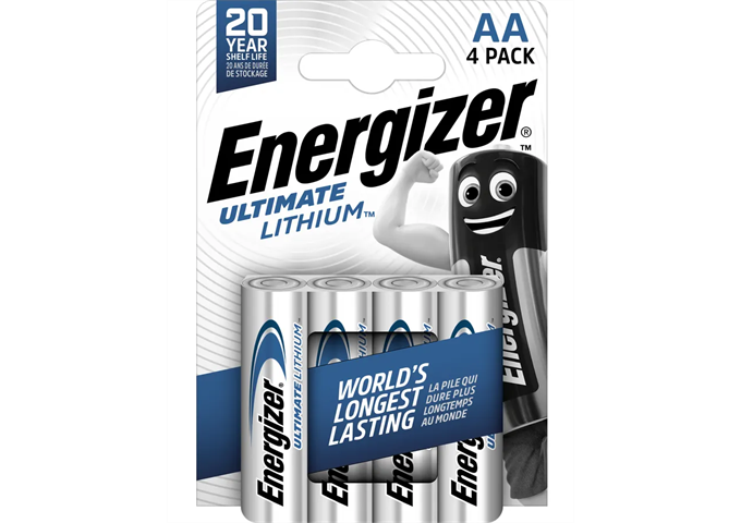 Energizer AA/L91 Ultimate Lithium 4-Pack