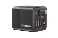 Verbatim 65W GaN 2 Port Charger (schwarz)
