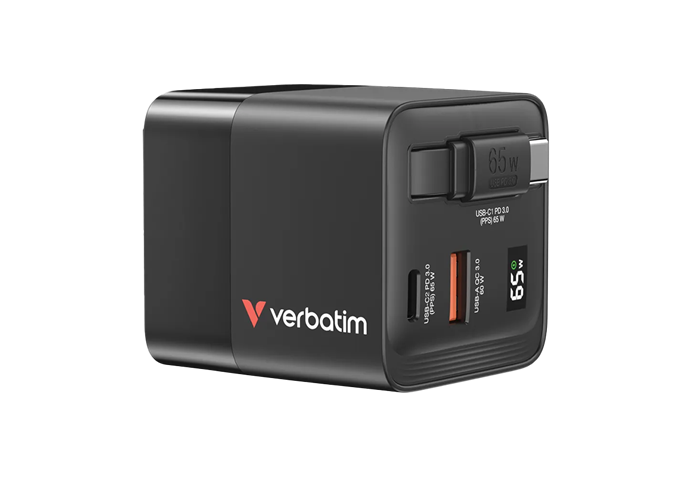 Verbatim 65W GaN 2 Port Charger