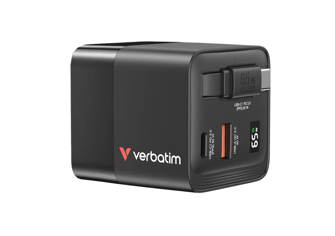 Verbatim 65W GaN 2 Port Charger