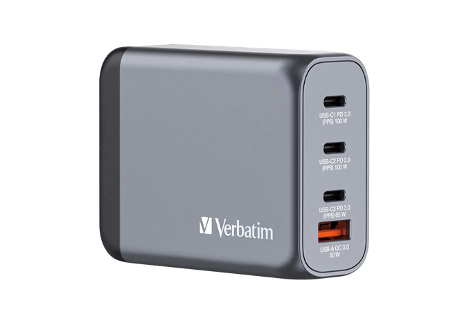 Verbatim 100W GaN 4 Port Charger