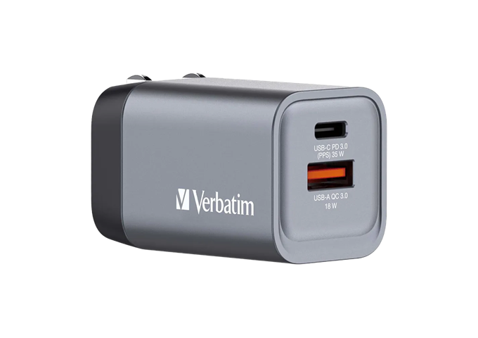 Verbatim 35W GaN 2 Port Charger