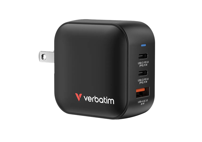 Verbatim 70W GaN 3 Port Charger