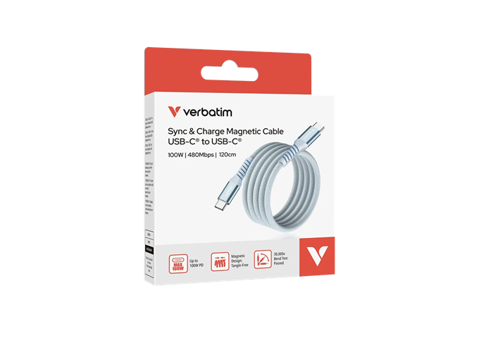 Verbatim 100W Magnetic Cable USB-C Blue