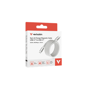 Verbatim 100W Magnetic Cable USB-C Grey