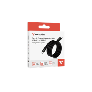 Verbatim 100W Magnetic Cable USB-C Black Verbatim 100W Magnetic Cable USB-C Black