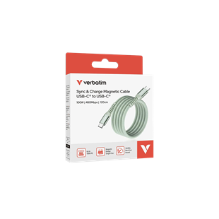 Verbatim 100W Magnetic Cable USB-C Green