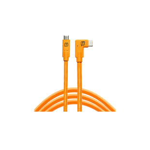 Tethertools TetherPro USB-C auf USB-C 4.6m Right Angle Orange