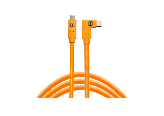 Tethertools TetherPro USB-C auf USB-C 4.6m Right Angle Orange