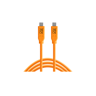 Tethertools TetherPro USB-C auf USB-C 4.6m Orange Tethertools TetherPro USB-C auf USB-C 4.6m Orange