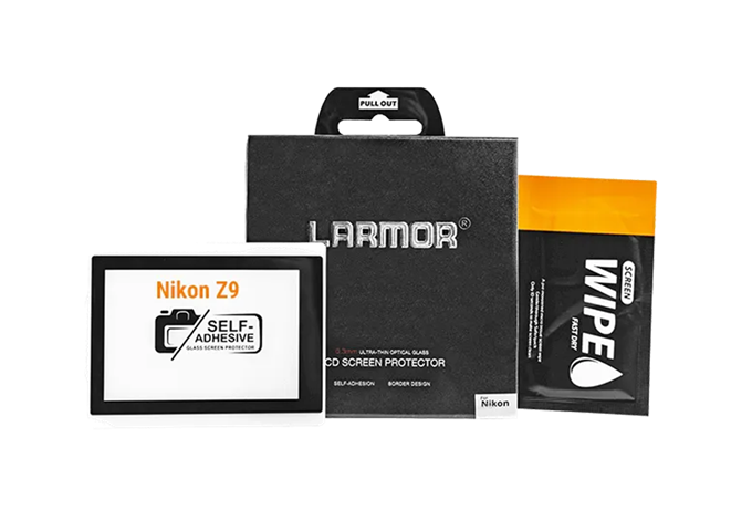 Larmor Displayschutz Nikon Z9 & GFX100RF aus Glas
