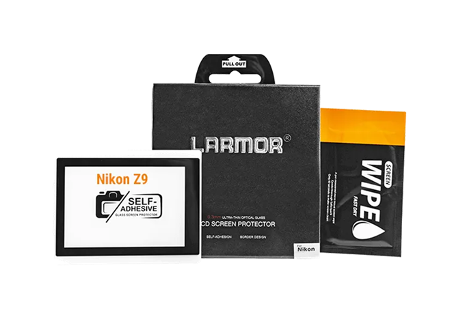 Larmor Displayschutz Nikon Z9 & GFX100RF aus Glas