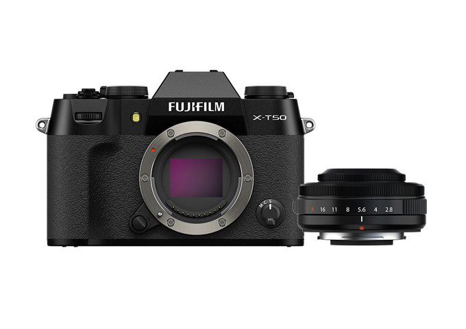 Fujifilm X-T50 Schwarz + XF 27mm F2.8 R WR
