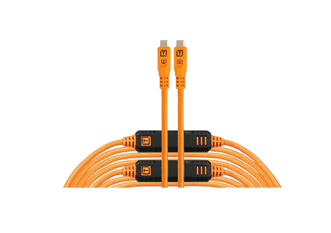 Tethertools TetherPro Optima 10G USB-C 9.4m Str orange