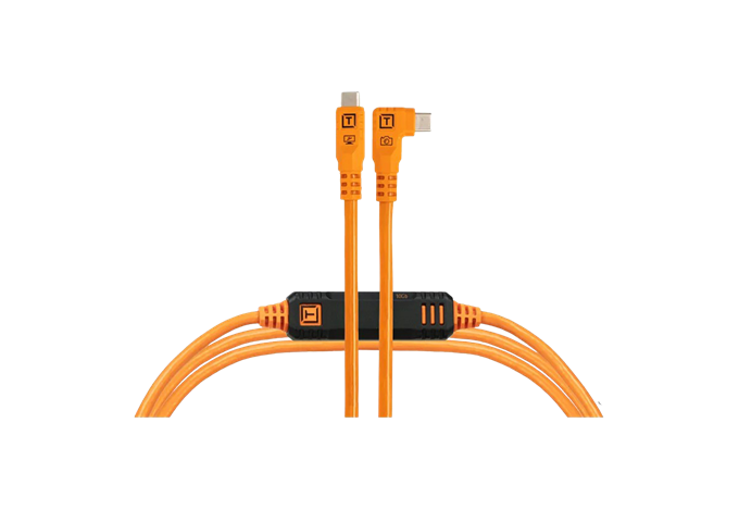 Tethertools TetherPro Optima 10G USB-C 9.4m RT orange