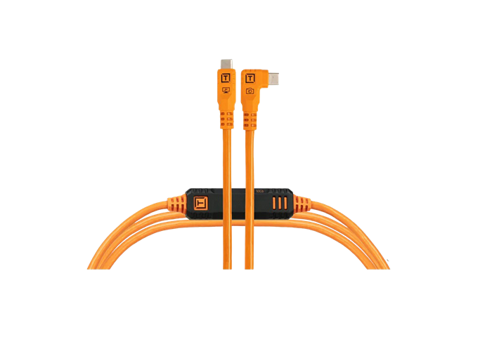 Tethertools TetherPro Optima 10G USB-C 9.4m RT orange