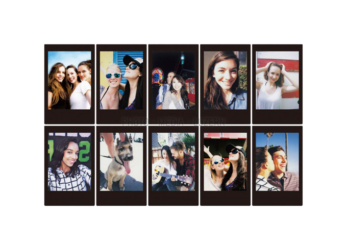 Fujifilm Instax Mini 10 Blatt Black Frame