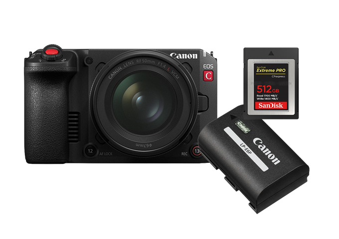 Canon EOS C50 Battery Bundle