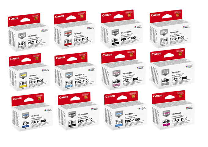 Canon PFI-4100 Patronenset