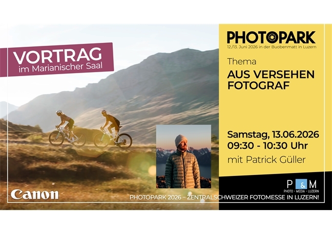 PHOTOPARK Vortrag: Aus Versehen Fotograf mit Patrick Güller
