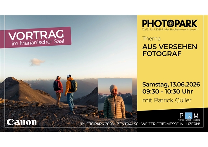 PHOTOPARK Vortrag: Aus Versehen Fotograf mit Patrick Güller