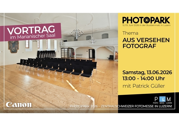 PHOTOPARK Vortrag: Aus Versehen Fotograf mit Patrick Güller