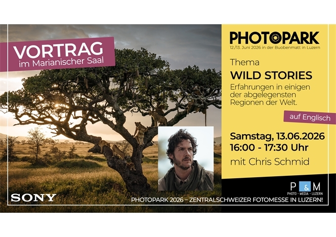 PHOTOPARK Vortrag: Wild Stories mit Chris Schmid