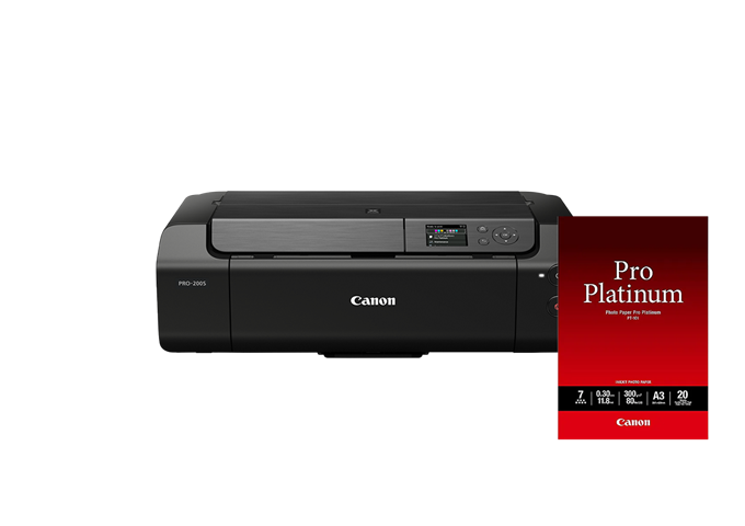 Canon Pixma PRO-200S A3+ Printer + A3 Paper Bundle