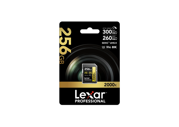 Lexar 2000x UHS-II SDXC 256GB Gold