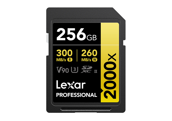Lexar 2000x UHS-II SDXC 256GB Gold
