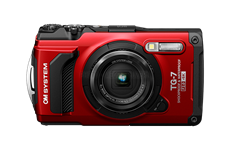 OM System TG-7 Tough! Unterwasserkamera (rot)
