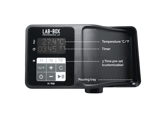 Ars-imago LAB-BOX Professional Lid (Timer/Termometer)