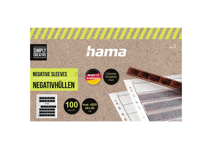 Hama Negativ-Hüllen, Pergamin, 7 Streifen à 6 Negative,