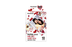 FUJIFILM Instax Mini 10 Blatt Heart Sketch (heart sketch)
