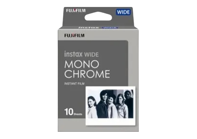 Fujifilm Instax Wide 10 Blatt Monochrom