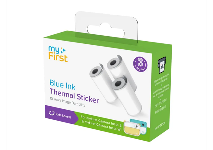 MyFirst Thermal Sticker White Blue Ink