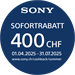 Sony Sofortrabatt 400